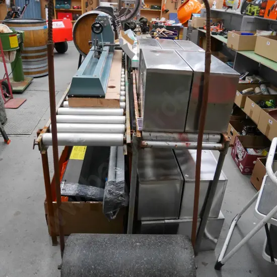 homemade vintage garden roller