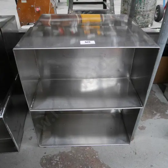 4 heavy gauge stainless steel bins