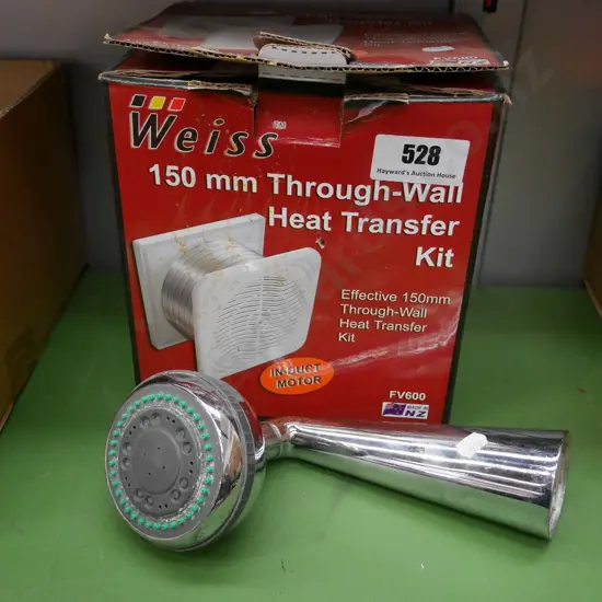 150ml through wall heat transfer kit, shower head
