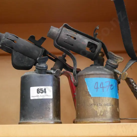 2 brass blow torches
