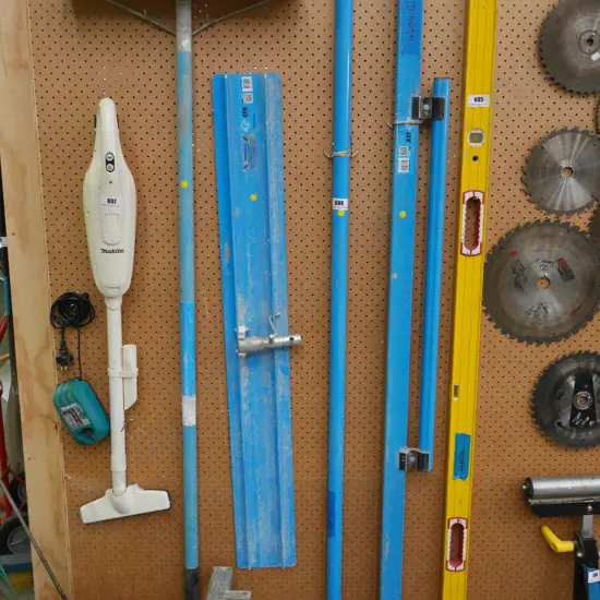 Ox concrete placers equipment; bull float, rake, screed