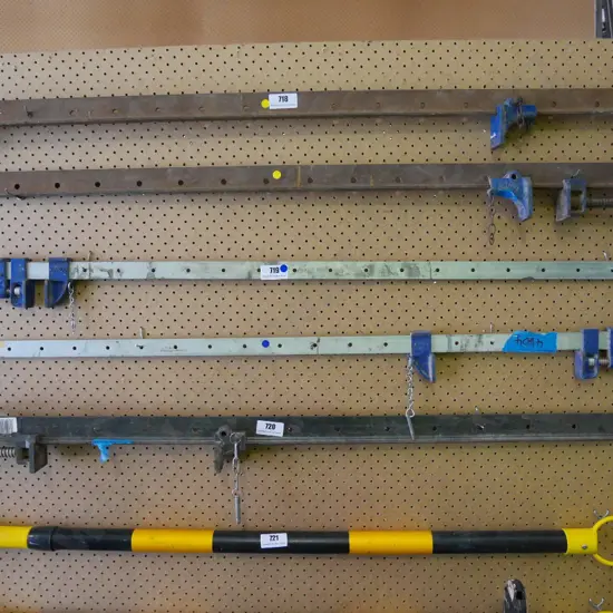 2 sash clamps - blue dots