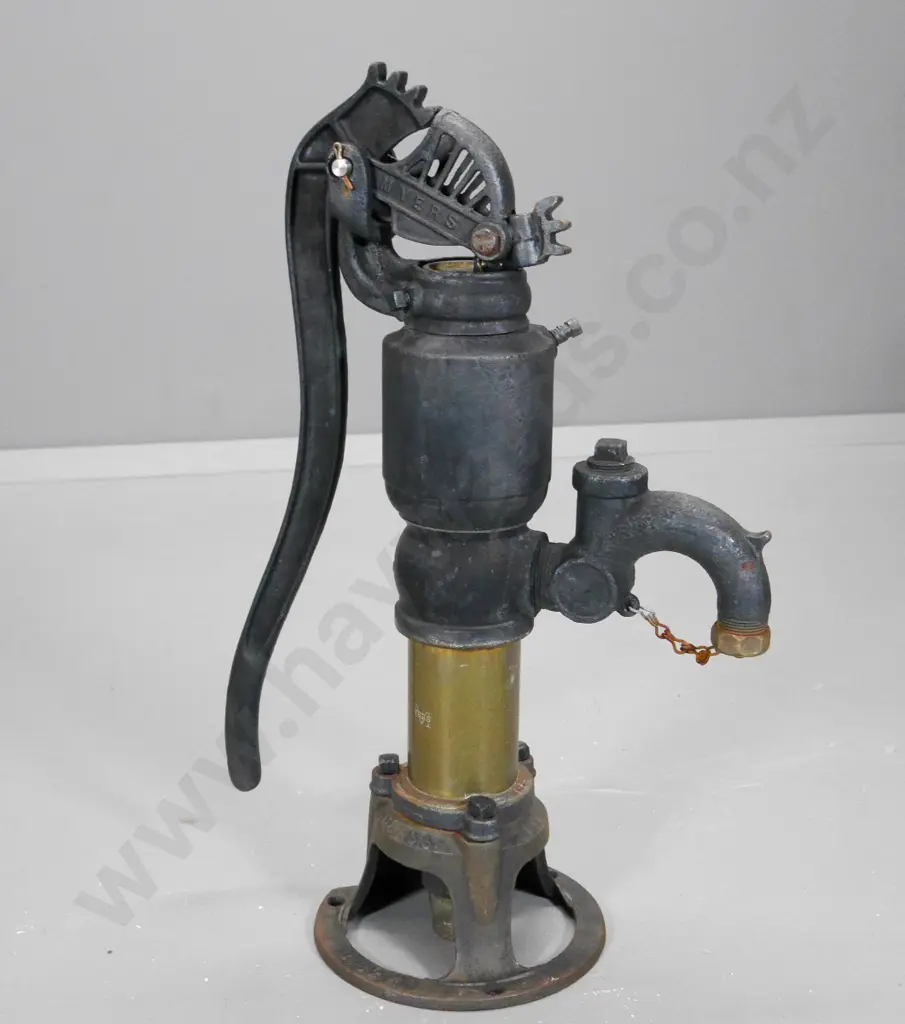 vintage cast iron cow-tail pump H-630 W-400 Image 1++