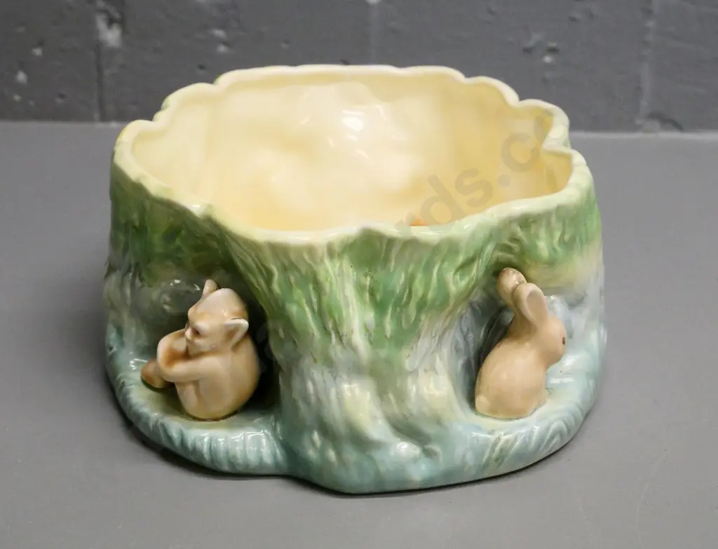 Sylvac gnome and rabbit salad bowl H-90 Diameter 180 Image 1++