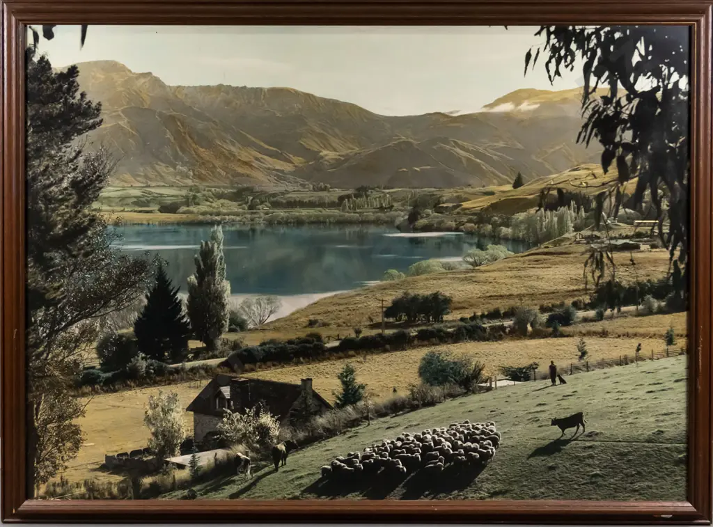 framed reproduction photo print- Lake Hayes H-750 W-1030 Image 1++