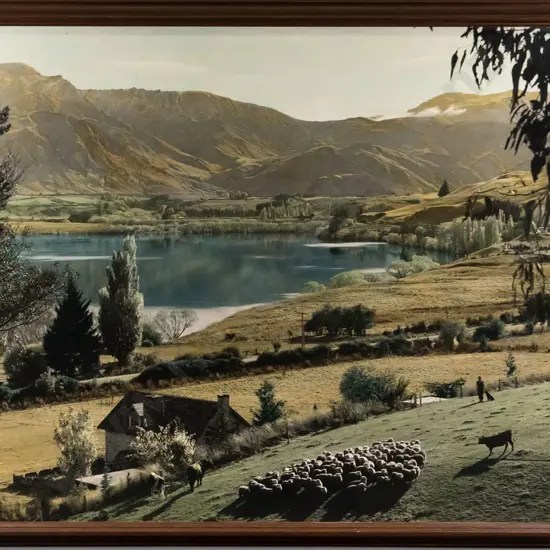 framed reproduction photo print- Lake Hayes H-750 W-1030