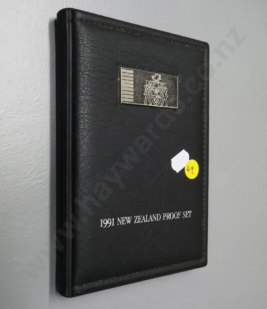 1991 New Zealand Rugby World Cup coin proof set in vinyl wallet Image 1++
