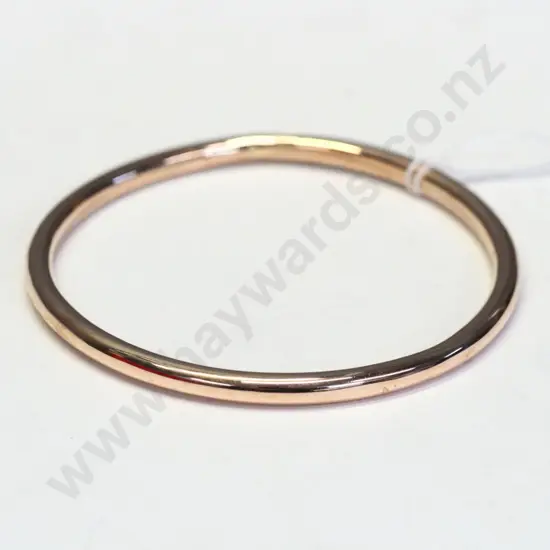 9ct rose gold bangle
