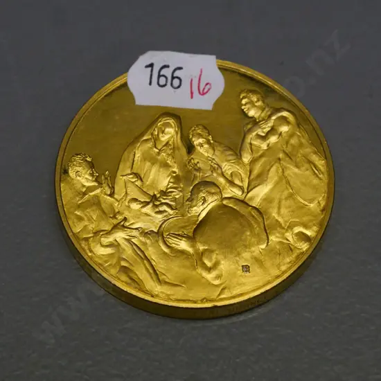 gilt bronze medallion