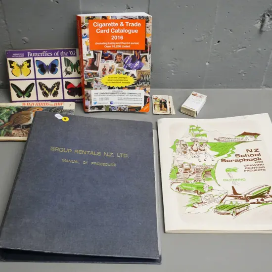 assorted cigarette collector's cards, loose and in album sheets and booklets