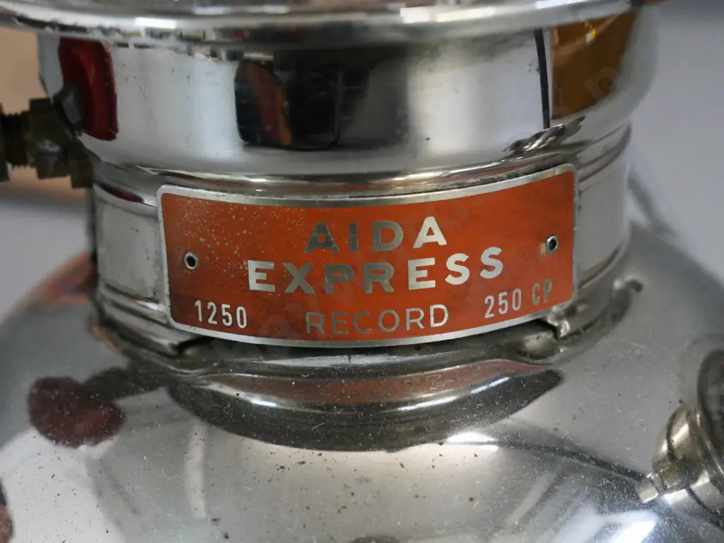 vintage Aida white spirit lantern with original box - made in Germany. H-320 W-170 Image 1++