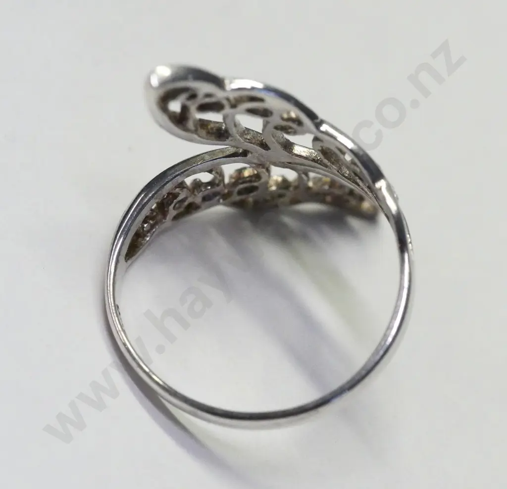 filagree style silver ring stamped 925 Image 1++