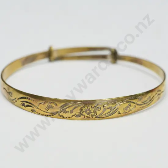 engraved bangle stamped 925