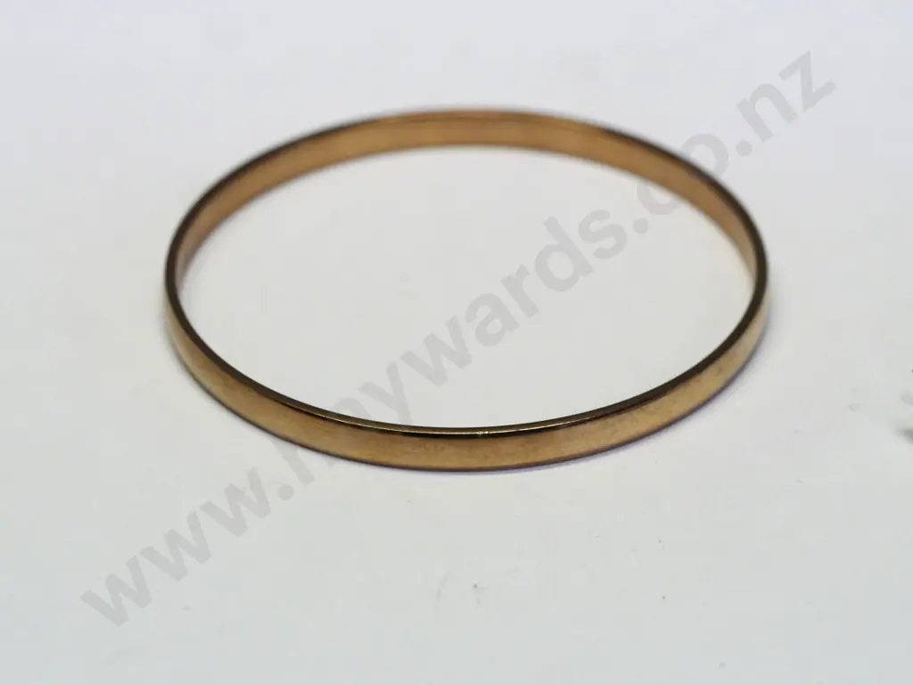 gold bangle stamped 316L Image 1++