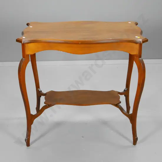 deco style rimu hall table with under-shelf H-740 W-770 D-490