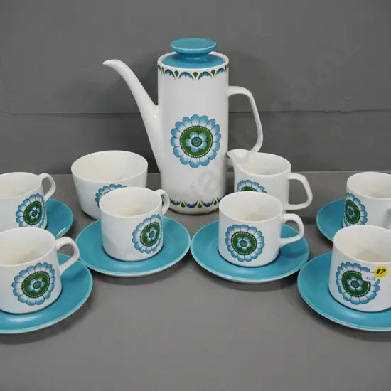 retro J&G Meakin 15-piece coffee set