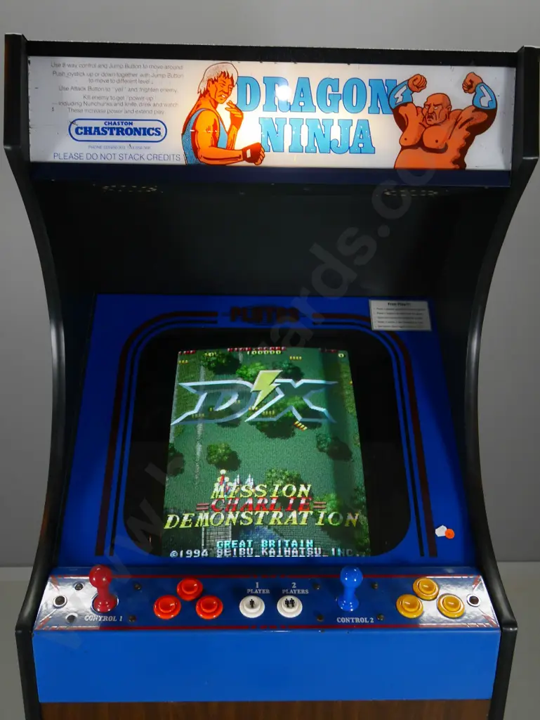 Chaston Chastronics Dragon Ninja arcade game console with portrait/vertical screen H-1680 W-650 D-600 Image 1++