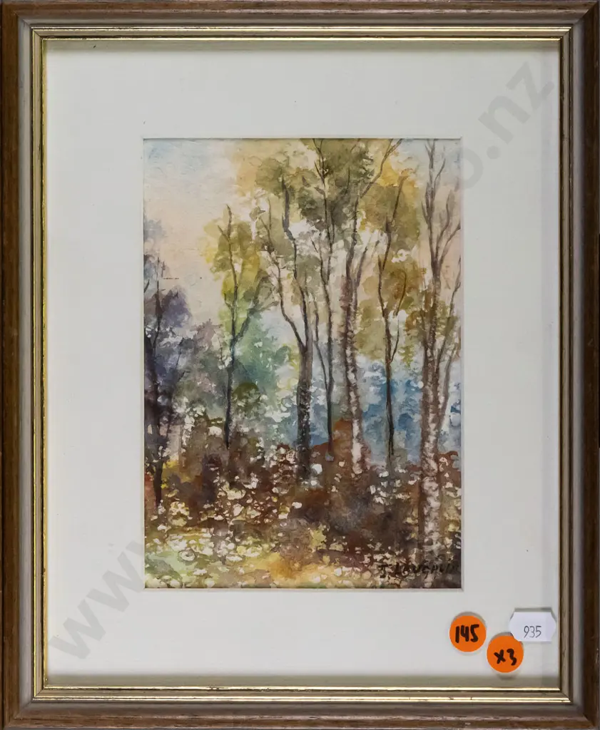 3x J Laughlin watercolours - landscapes  Largest H-170 W-120 Image 1++