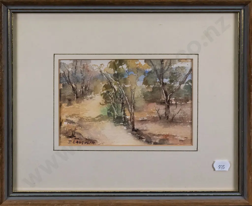 3x J Laughlin watercolours - landscapes  Largest H-170 W-120 Image 1++