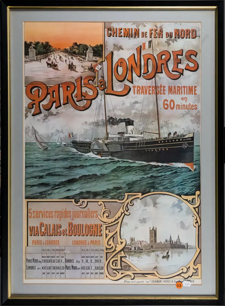 framed print "Paris & Londres" H-530 W-370 Image 1++