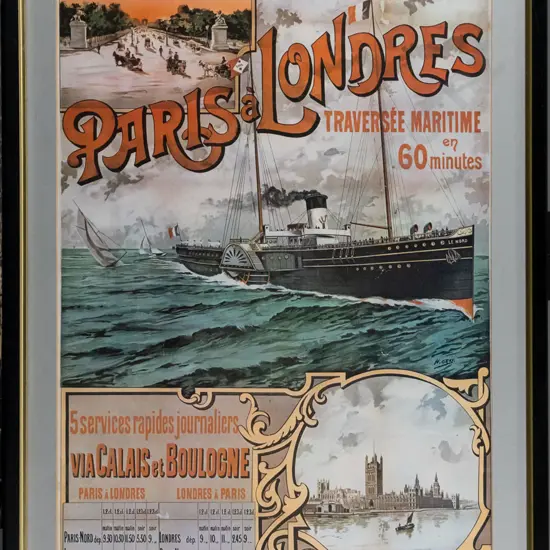 framed print "Paris & Londres" H-530 W-370