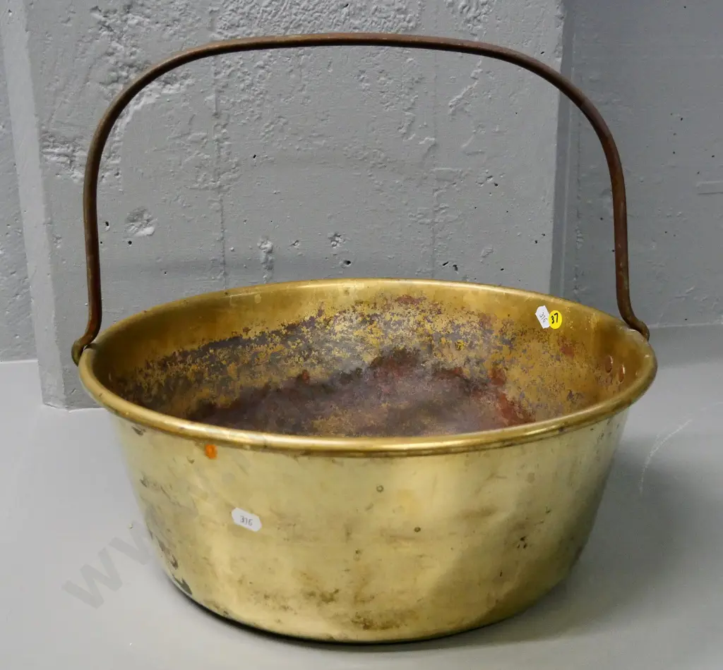 brass jam pan - H-350 D-360 Image 1++