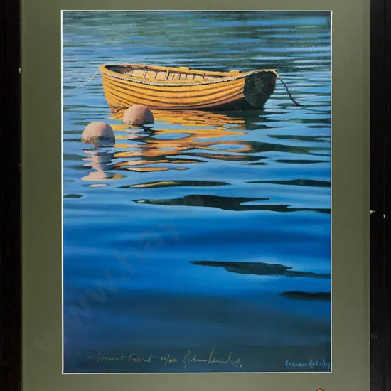 signed Grahame Brinsley digital print 32/480 "Stewart Island" H-470 W-360