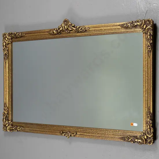 ornate gilt framed wall mirror H-590 W-900
