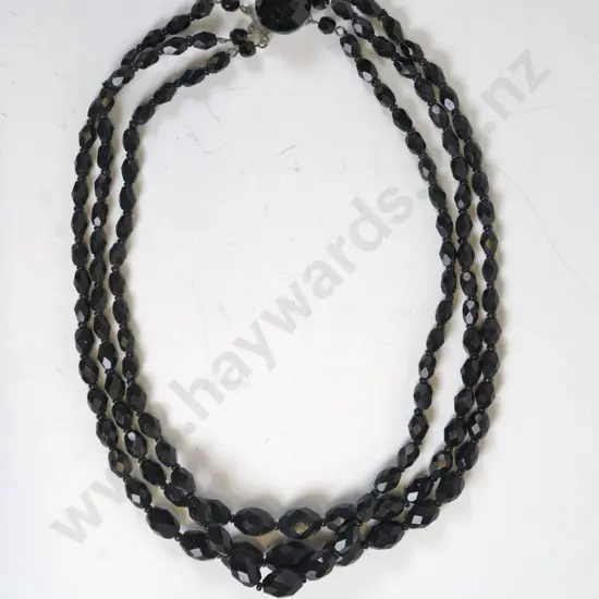 3 strand beaded necklace