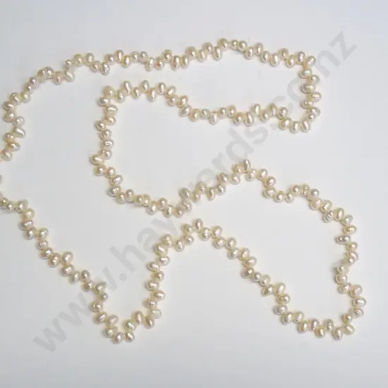 long fresh water pearl necklace