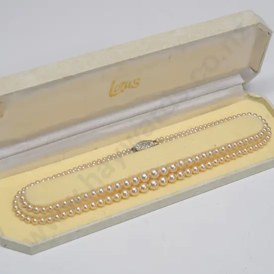 double strand pearl necklace