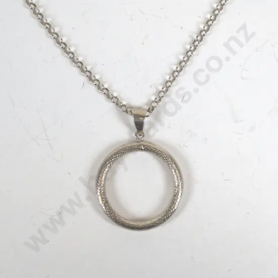 silver necklace stamped 925