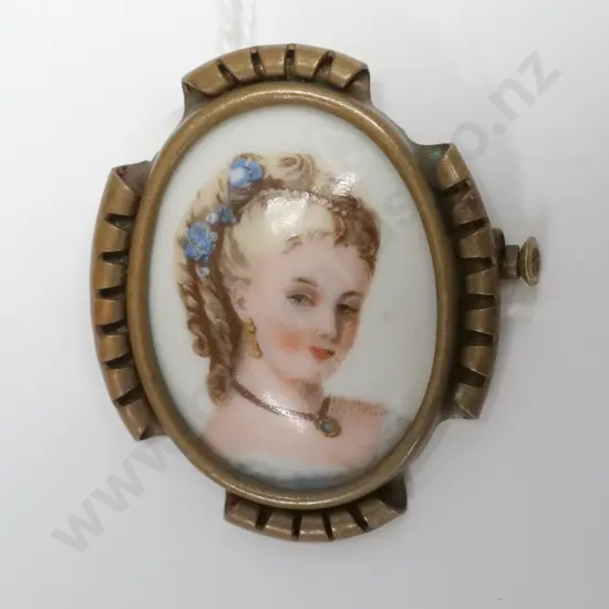 Limoges brooch