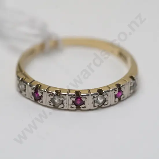 9ct eternity ring stamped