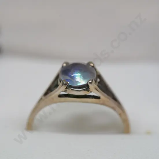 paua pearl ring stamped 925