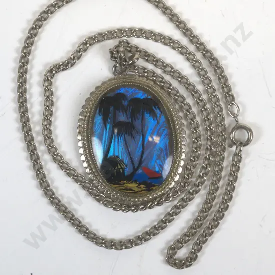 large butterfly wing necklace no marks