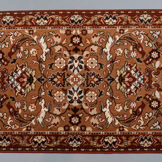 Bremworth Tabriz New Zealand Persian style woven wool floor rug - reds and browns L-1700 W-920