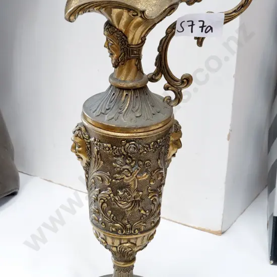 Italian cast brass ewer jug H-420 W-200 at handle