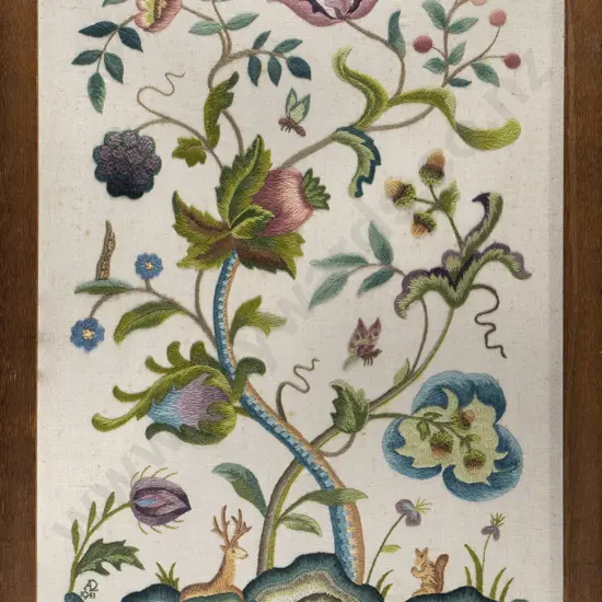 AL 1941 - framed needlework  (some age spots) H-650 W-450