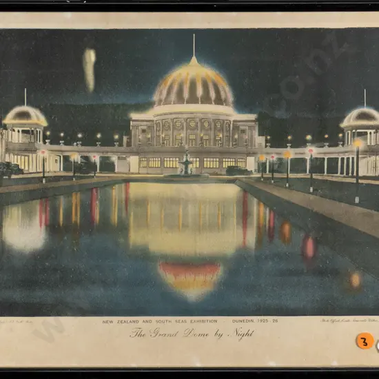 framed print - New Zealand South Seas Exhibition - H-230 W-340