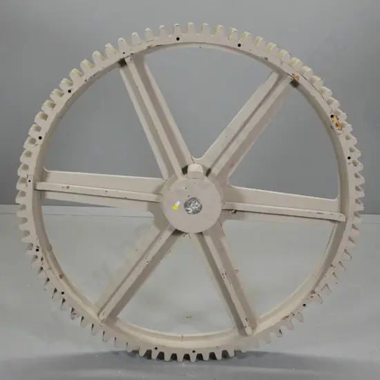 large wooden foundry form - some chips to teeth. Diameter 1150