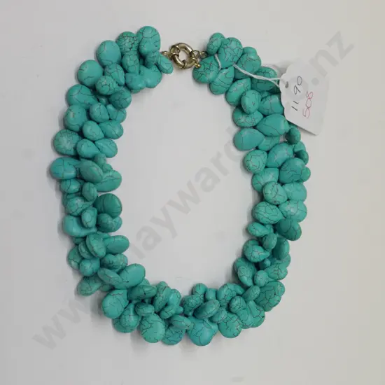 heavy turquoise necklace