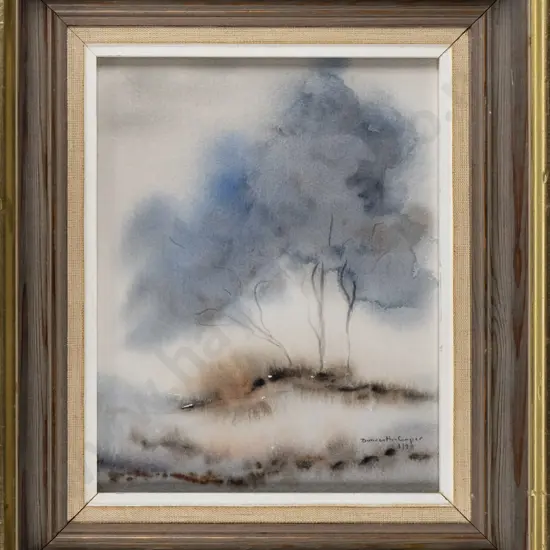 Dunreath-Cooper '98 - framed watercolour "Silent Places" H-230 W-190