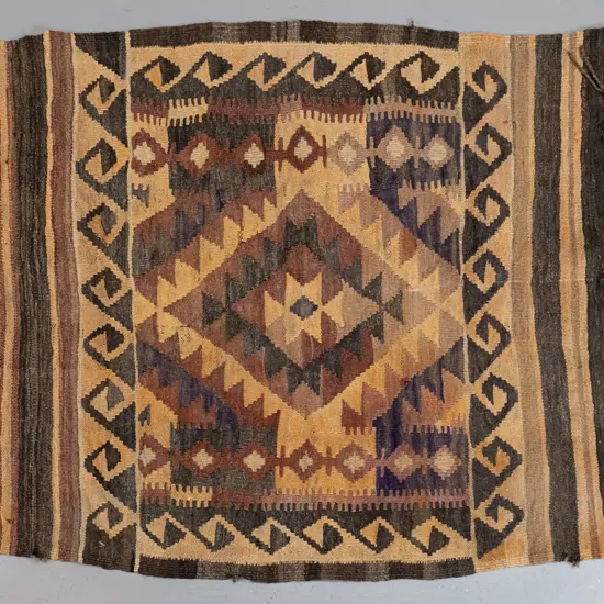 small hand knotted wool kilim floor rug L-950 W-780