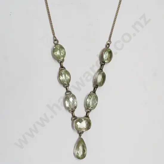 crystal necklace clasp stamped 925