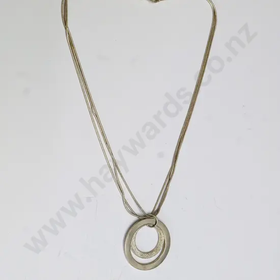 silver necklace stamped 925