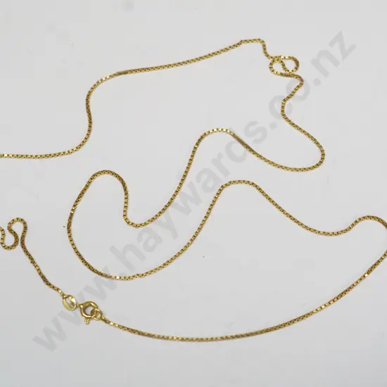 gold chain stamped 750