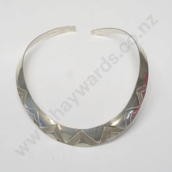 silver collar necklace stamped Mexico 925