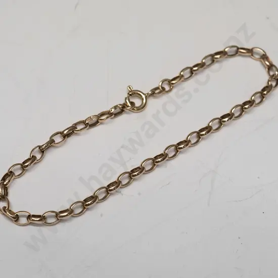 9ct chain bracelet stamped 9k