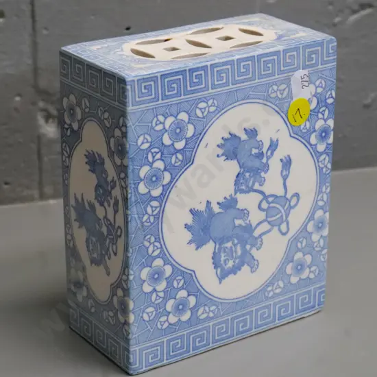 Chinese blue & white porcelain pillow 150 x 120